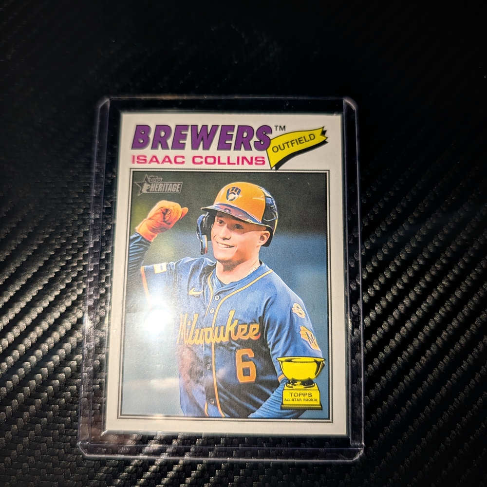 2026 Topps Heritage Isaac Collins #102 All-Star Rookie Cup Brewers